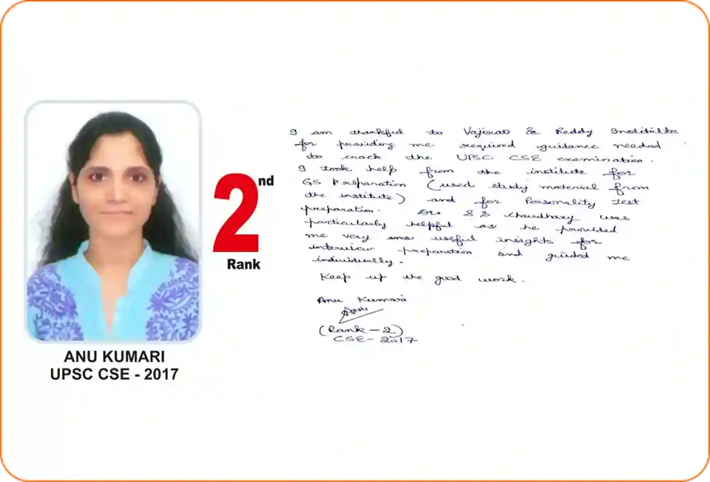 Anu Kumari Review About Vajiraoias Institute