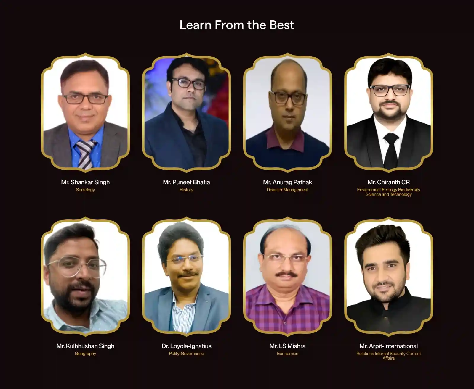 Faculty of Vajirao IAS