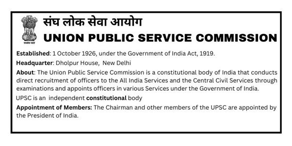 UPSC Established And History