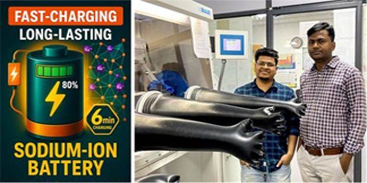Indian scientists design fast-charging, long-lasting sodium-ion battery