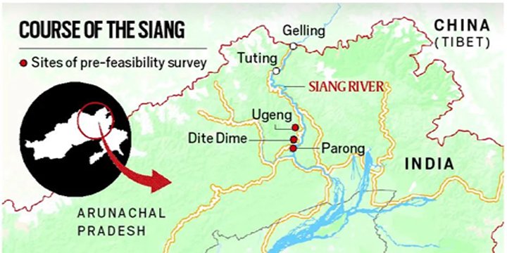 How can the Chinese dam on Brahmaputra affect the flow of Brahmaputra into India?
