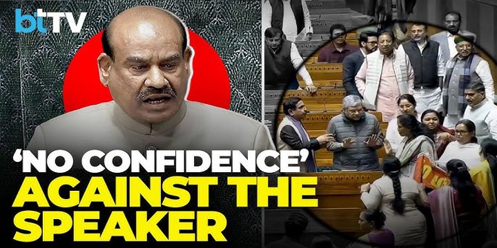 NO CONFIDENCE MOTION AGAINST THE SPEAKER