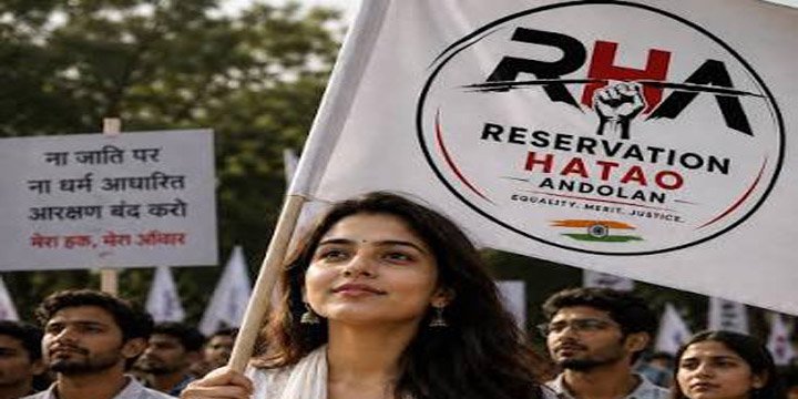 PROTESTS AGAINST RESERVATION
